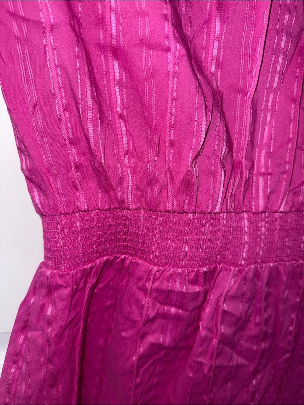 Candie's Hot Pink Button-Front Tie-Waist Blouse - Picture 6 of 6